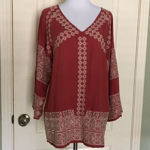 Sundance Embroidered Tunic V Neck